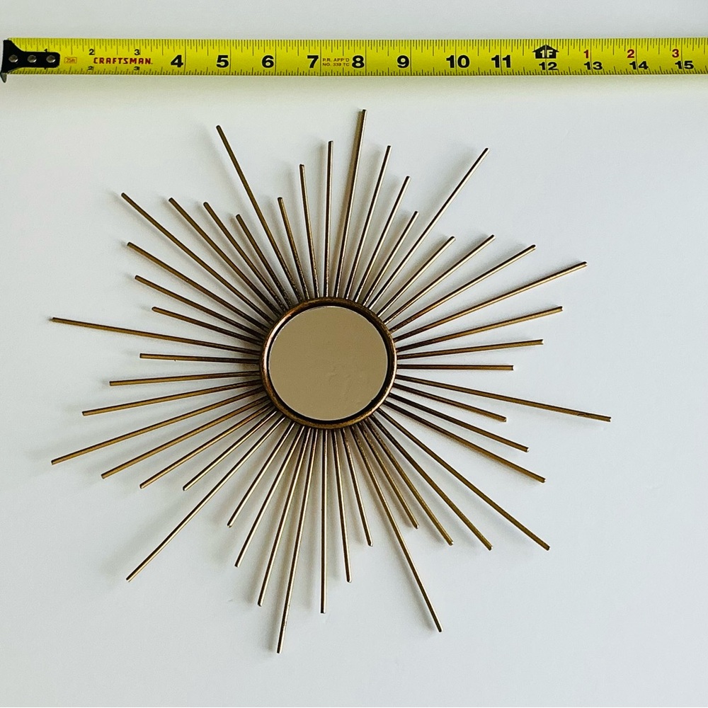LIKE NEW HOBBY LOBBY GOLD STARBURST WALL MIRROR - Picture 4 of 5